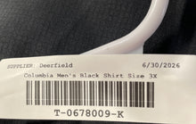 Load image into Gallery viewer, Columbia Mens Black Short Sleeve Collared Button-Up Shirt Size 3X