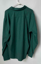 Load image into Gallery viewer, Perry Ellis Mens Green Slim Fit Stretch Long Sleeve Collared Button-Up Shirt XXL