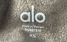 Load image into Gallery viewer, Alo Womens Black High-Waist Moto Compression Legging Pants Size XS