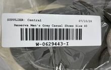 Load image into Gallery viewer, Reserva Mens Hunter Gray Leather Low Top Lace-Up Sneaker Shoes Size 8.5