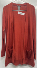 Load image into Gallery viewer, Matty M Womens Orange Pockets Long Sleeve Open-Front Cardigan Sweater Size S