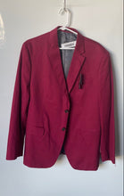 Load image into Gallery viewer, J. Ferrar Mens Red Long Sleeve Two-Button Blazer Size 44R With Tag