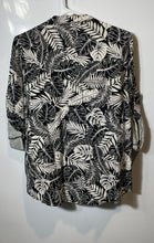 Load image into Gallery viewer, Calvin Klein Womens Black White Printed Long Sleeve Button Front Blouse Top Sz S