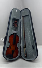Load image into Gallery viewer, Burswood Brown Right-Handed 4 String Acoustic Violin With Bow In Case