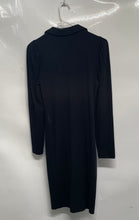 Load image into Gallery viewer, Gap Womens Black Long Sleeve Spread Collar Ribbed Shirt Dress Size Small