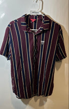 Load image into Gallery viewer, Guess Mens Multicolor Short Sleeve Collared Button-Up Shirt Size Large