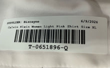 Load image into Gallery viewer, Calvin Klein Womens Light Pink Long Sleeve Collared Button-Up Shirt Size XL