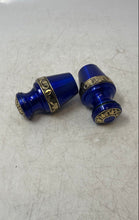 Load image into Gallery viewer, Pair Of Reminiscent Of Trupoint Memorials Blue Mini Souvenir Human Ashes Urns