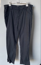 Load image into Gallery viewer, Kenneth Cole Mens Black Cotton Flat Front Straight-Leg Chino Pants Size 34x30