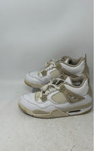 Load image into Gallery viewer, Nike Kids Air Jordan 4 Retro 487724-118 White Lace-Up Sneaker Shoes Size 5.5Y