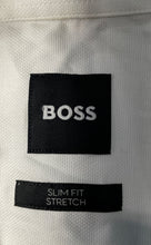 Load image into Gallery viewer, Hugo Boss Mens White Long Sleeve Collared Slim Fit Stretch Dress Shirt Size S 15