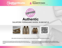 Load image into Gallery viewer, Authentic Salvatore Ferragamo Womens Beige Slip-On Pump Heels Size 8.5B