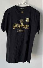 Load image into Gallery viewer, Harry Potter Mens Black Cotton Crew Neck Short Sleeve Pullover T-Shirt Size M