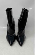 Load image into Gallery viewer, Steve Madden Womens Black Leather Pointed Toe Stiletto Heel Ankle Bootie Size 6M