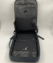 Load image into Gallery viewer, Fraser Mens Blue XD Design Zipper Top Handle Adjustable Strap Backpack