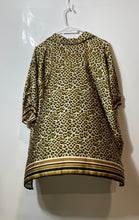 Load image into Gallery viewer, Jeff Gallano Paris Womens Multicolor Cheetah Print Dolman Sleeve Blouse Top Sz 1