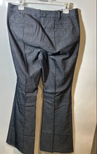 Load image into Gallery viewer, Michael Kors Womens Gray Flat Front Pockets Flared Leg Dress Pants Size 8