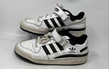 Load image into Gallery viewer, Adidas Mens Originals Forum White Black Leather Lace-Up Sneaker Shoes Size 10