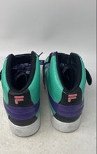 Load image into Gallery viewer, Fila Mens A-High 1CM00540-013 Green Purple Lace-Up Sneaker Shoes Size 10