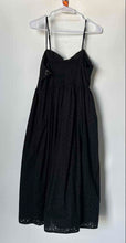 Load image into Gallery viewer, A New Day Womens Black Cotton Sleeveless Eyelet Maxi Dress No Size