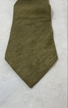 Load image into Gallery viewer, Gherardini Firenze Mens Olive Green Silk Adjustable Pointed Tie One Size