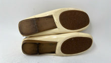 Load image into Gallery viewer, Michael Kors Womens Beige Patent Leather Moc Toe Driving Loafer Shoes Size 9M