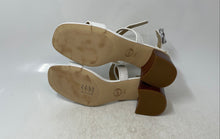 Load image into Gallery viewer, Michael Kors Womens Ashton Mid White Leather Ankle Strap Sandals Size 8.5
