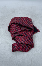 Load image into Gallery viewer, Pierre Cardin Mens Multicolor Plaid Silk Keeper Loop Adjustable Pointed Tie