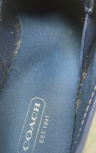 Load image into Gallery viewer, Coach Womens Blue Signature Print Low Top Sneakers Shoes Size 6B
