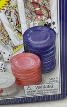 Load image into Gallery viewer, Cardinal Texas Tournament 100 Pcs 4681 Deluxe Playing Cards Poker Chips Dice Set