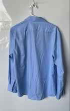 Load image into Gallery viewer, Jones New York Mens Blue Dotted Long Sleeve Collared Slim Fit Dress Shirt Size L