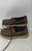 Load image into Gallery viewer, Sperry Top-Sider Boys Lanyard YB54294A Brown Lace-Up Low Top Boat Shoes Sz 3.5 M