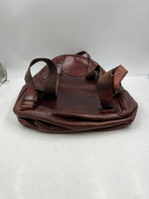 Load image into Gallery viewer, Cloetta For Bloomingdale's Womens Brown Pebbled Leather Zip-Around Backpack