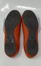Load image into Gallery viewer, Authentic Tory Burch Womens Reva Orange Ballet Flats Size 6.5M Damaged Worn