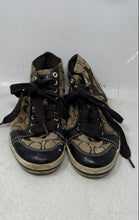 Load image into Gallery viewer, Coach Womens Brown Signature Print Round Toe Lace-Up Sneaker Shoes Size 7.5B