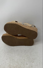 Load image into Gallery viewer, Michael Shannon Womens Brown Buckle Wedge Heel Ankle Strap Sandals Size 8M