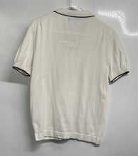 Load image into Gallery viewer, Zara Mens Off White Cotton Collared Short Sleeve Pullover Polo Shirt Size Large