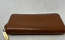 Load image into Gallery viewer, Michael Kors Womens Brown Leather Jet Set Travel Continental Zip-Around Wallet