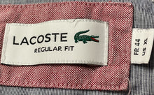 Load image into Gallery viewer, Lacoste Mens Red Cotton Regular Fit Collared Short Sleeve Button-Up Shirt Sz XL