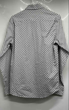Load image into Gallery viewer, Michael Kors Mens White Black Monogram Print Long Sleeve Button-Up Shirt Size S