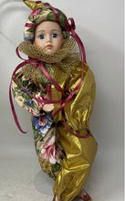 Load image into Gallery viewer, Seymour Mann Floral Gold Costume Connoisseur Collection Porcelain Doll