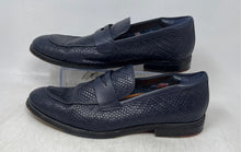 Load image into Gallery viewer, Tomas & Vine Mens Barlow Dark Blue Slip-On Penny Loafer Shoes Size 10.5