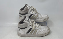 Load image into Gallery viewer, Adidas Kids Hoops Mid IH7894 White Gray Mid Top Lace-Up Sneaker Shoes Size 3
