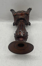 Load image into Gallery viewer, Antique Giftcraft Wood Decorative Pillar Candlestick Holder With Candle Included