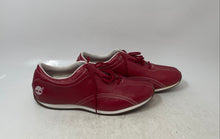 Load image into Gallery viewer, Timberland Womens Red Leather Round Toe Low Top Lace-Up Sneaker Shoes Size 8