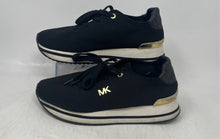 Load image into Gallery viewer, Michael Kors Womens Monique White Black Low Top Lace-Up Sneakers Shoes Size 9M