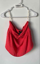 Load image into Gallery viewer, Forever 21 Womens Orange Strapless Pullover Cropped Blouse Top Size Medium