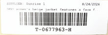 Load image into Gallery viewer, DKNY Womens Beige Long Sleeve Full-Zip Faux Fur Hooded Parka Jacket Size M