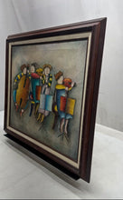 Load image into Gallery viewer, Children Orchestra Playing The Band Framed Art Painting Signed By J. Roybal