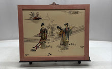 Load image into Gallery viewer, Three Chinese Women In Traditional Attire Framed Wall Art Plaque Collectible